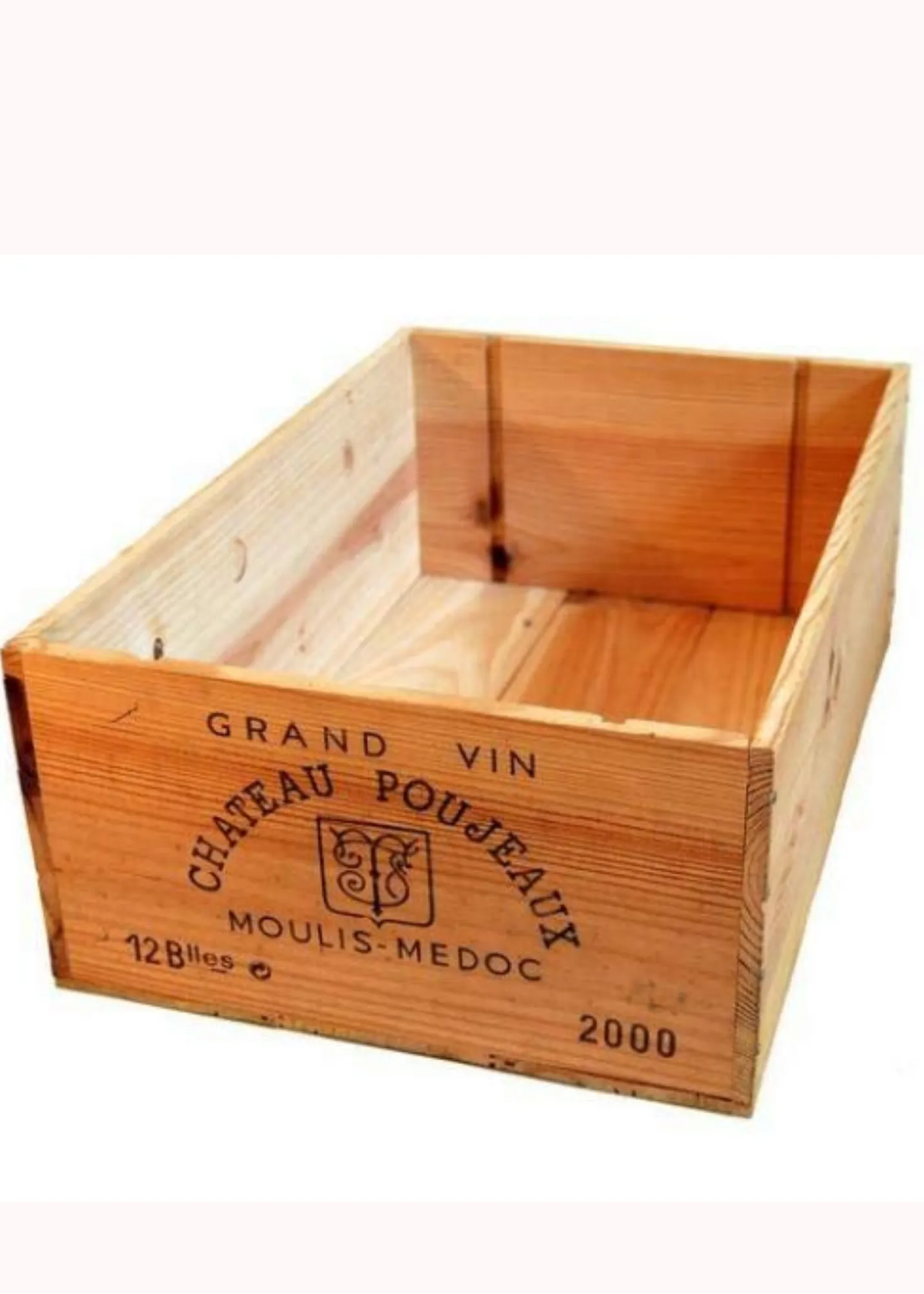 wood crate box - light colored