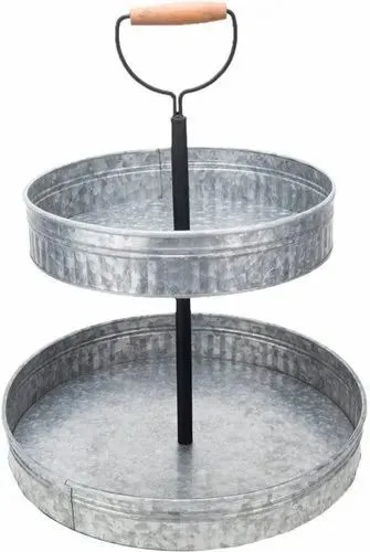 Galvanized Tier Tray 2 Layer