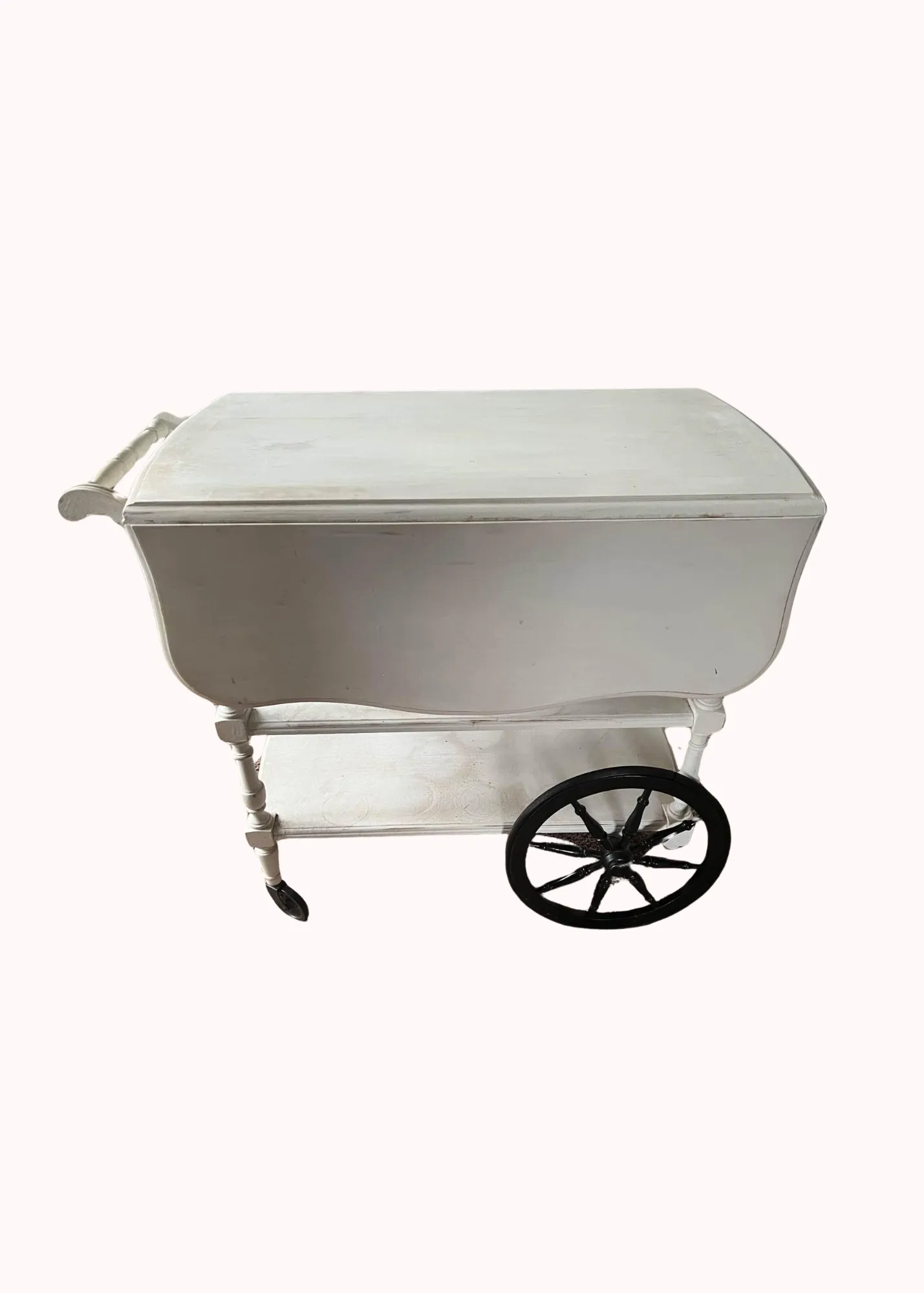 Black and White Tea Cart