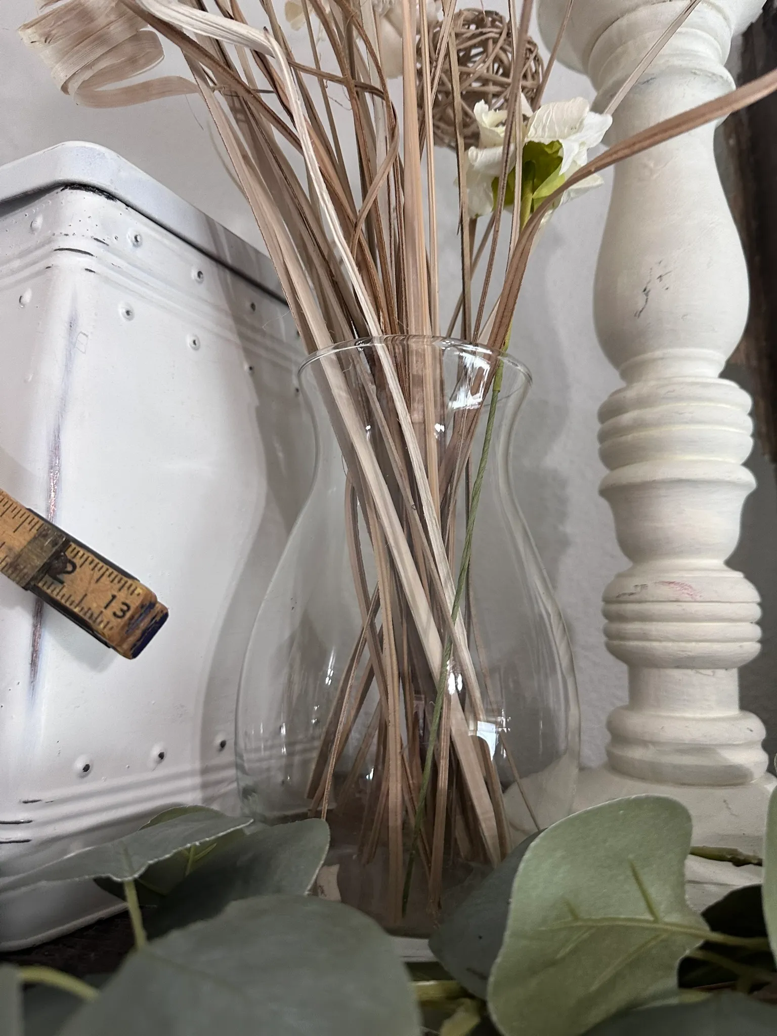 Clear Glass Flower Vase