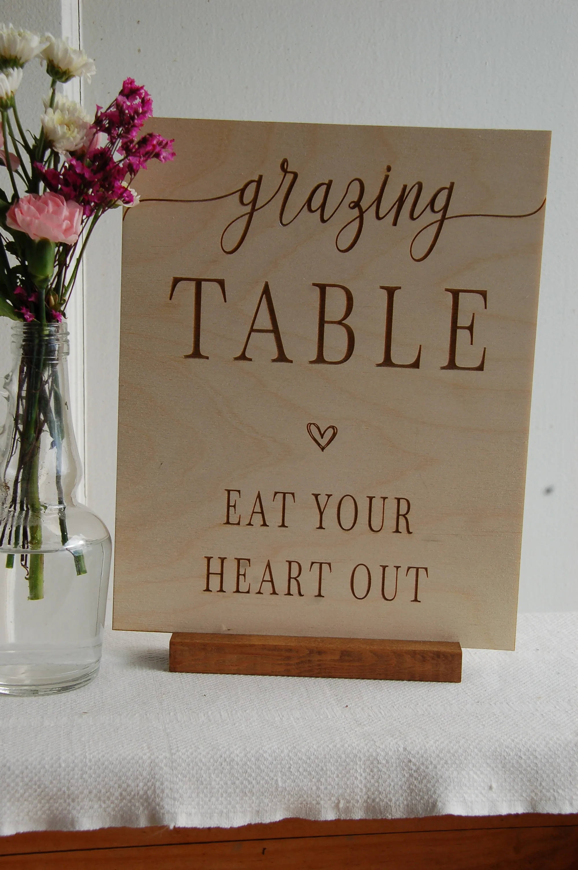 Grazing Table Sign Wood 8x10