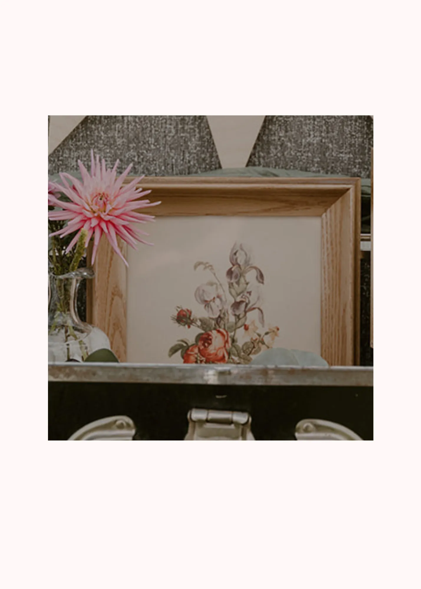 8x10 Floral Picture & Frame