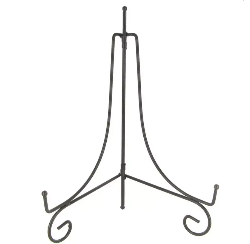 Small Dark Brown Metal Easel