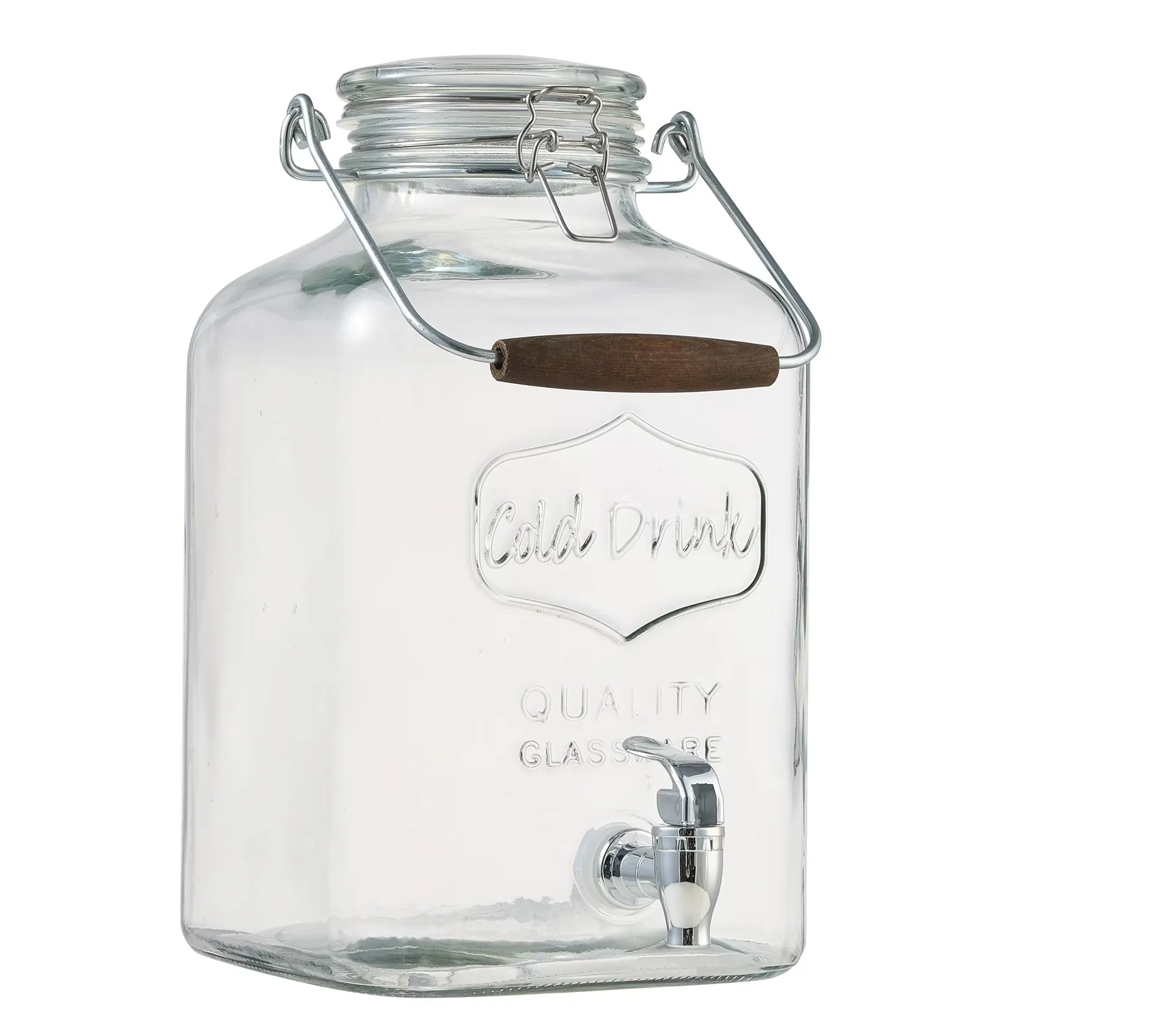 2 Gallon Glass Beverage Dispenser