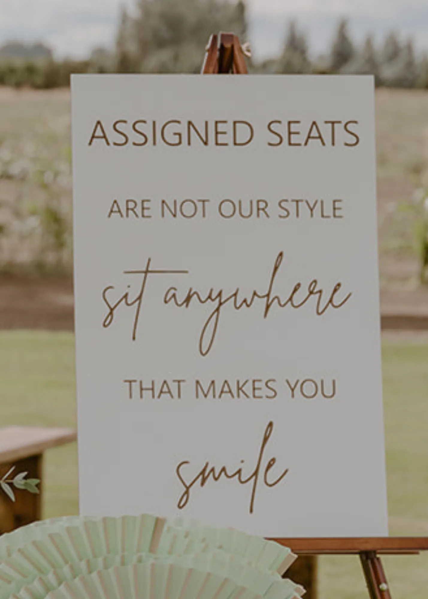 Assigned Seat Sign 17"x26"