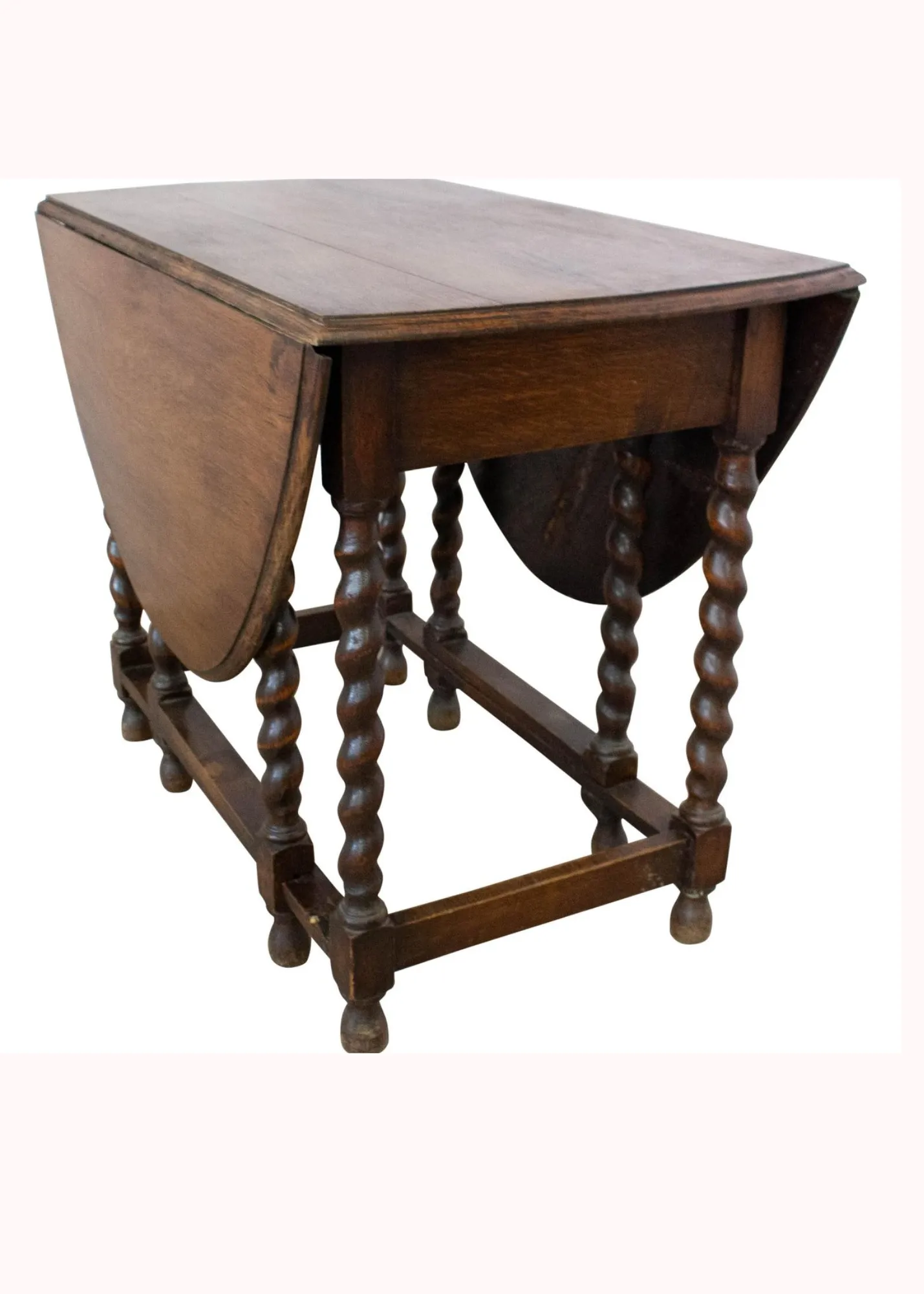 Antique Round Drop Leaf Table