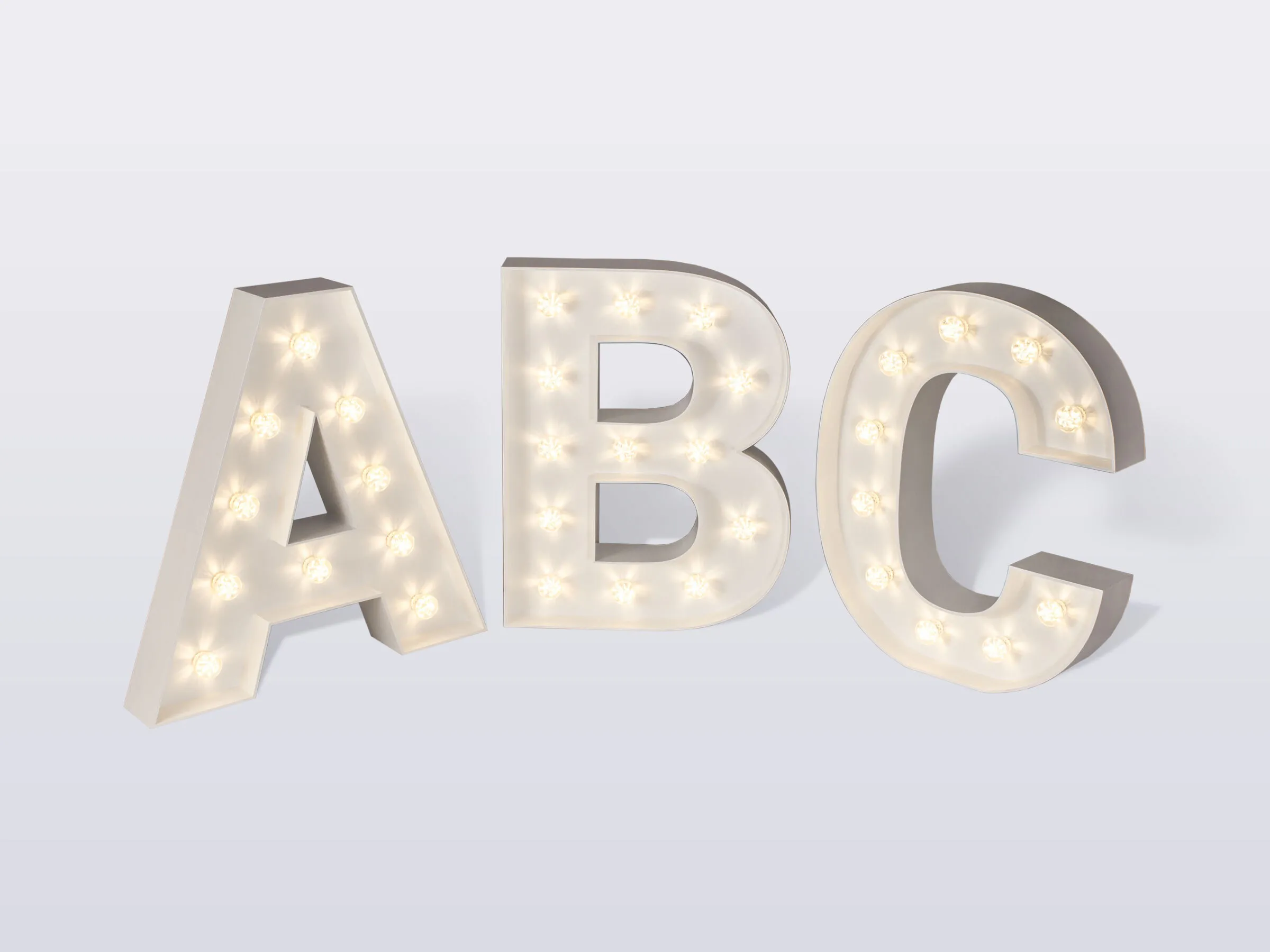 Podświetlane litery do inicjałów (cały alfabet)