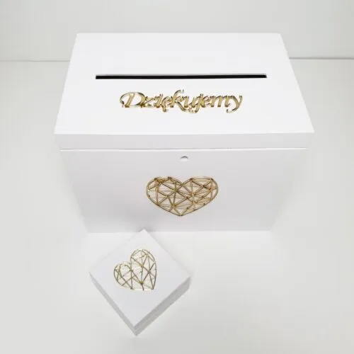 Szkatułki na koperty lub obrączki