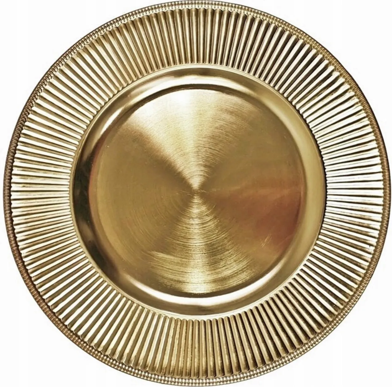Podtalerz złoty ryflowany Ø 33