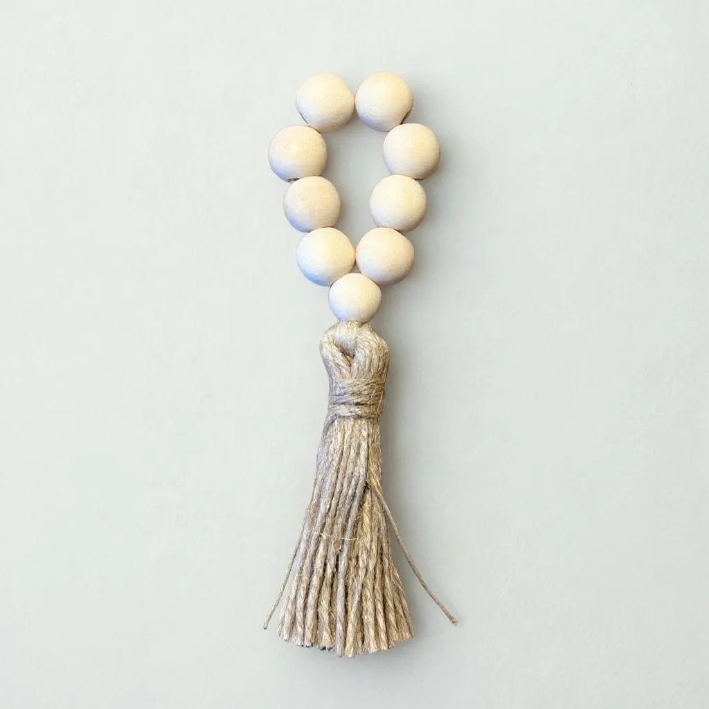 Rustykalne obrączki do serwet z koralikami 