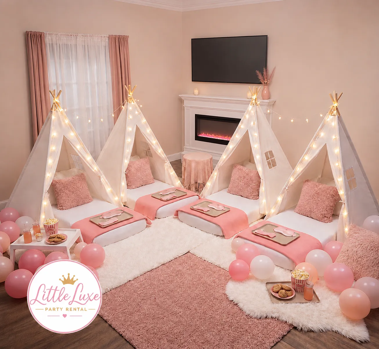 Kids Sleepover Teepee Set Rental