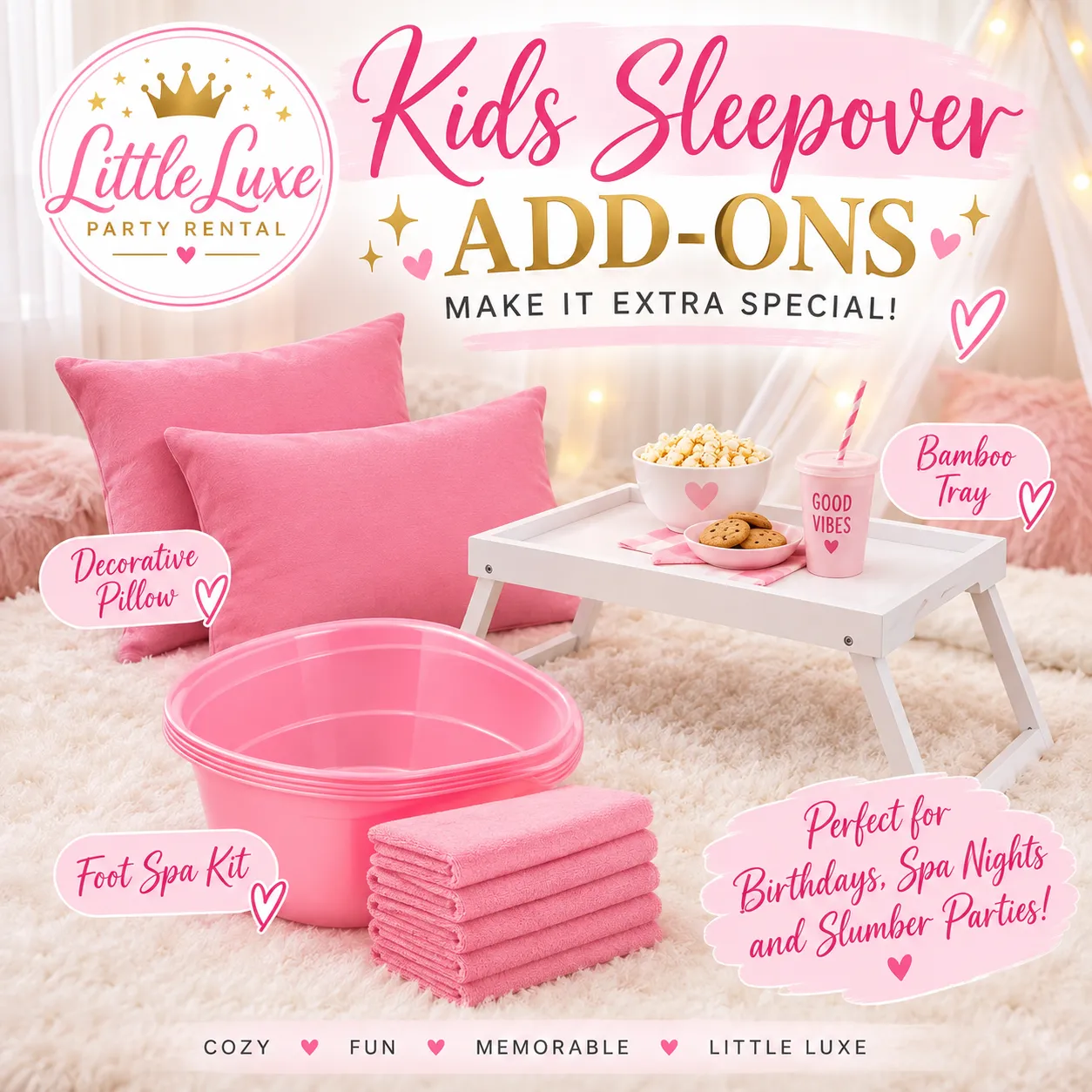 Kids Sleepover Party Add-Ons