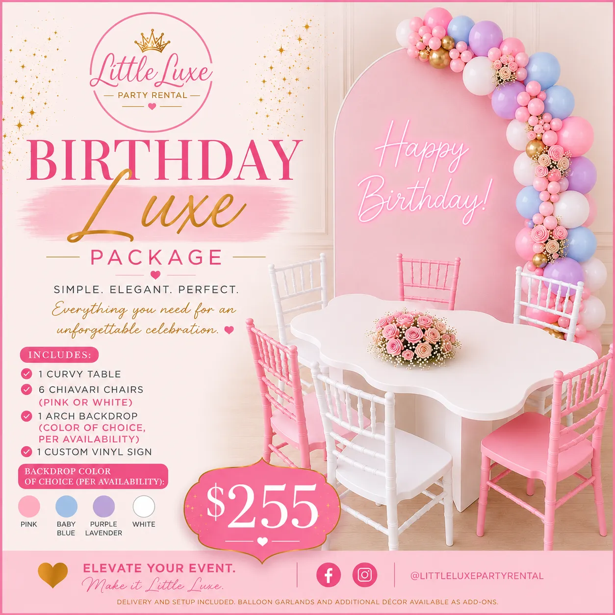 Birthday Luxe Package