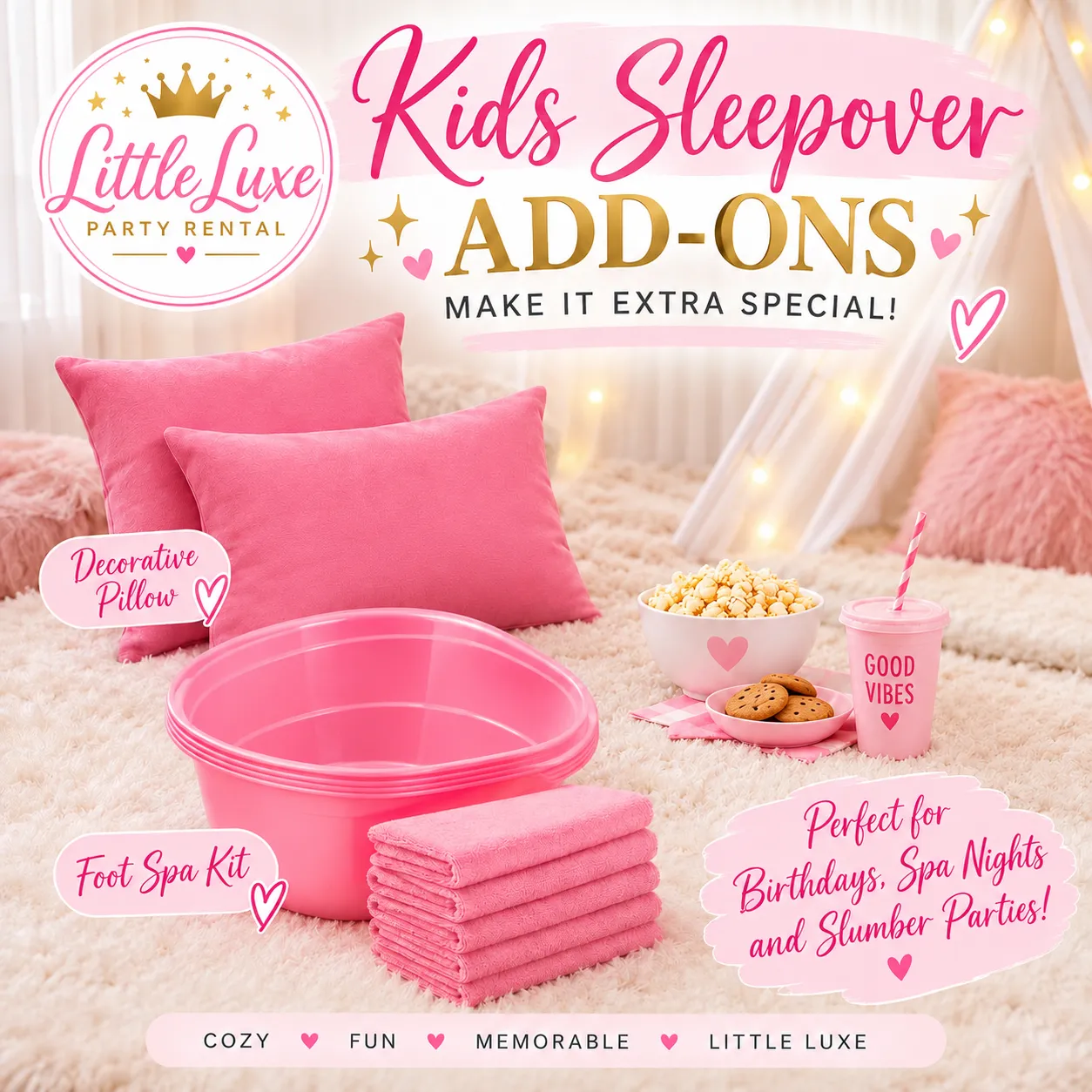 Kids Sleepover Party Add-Ons