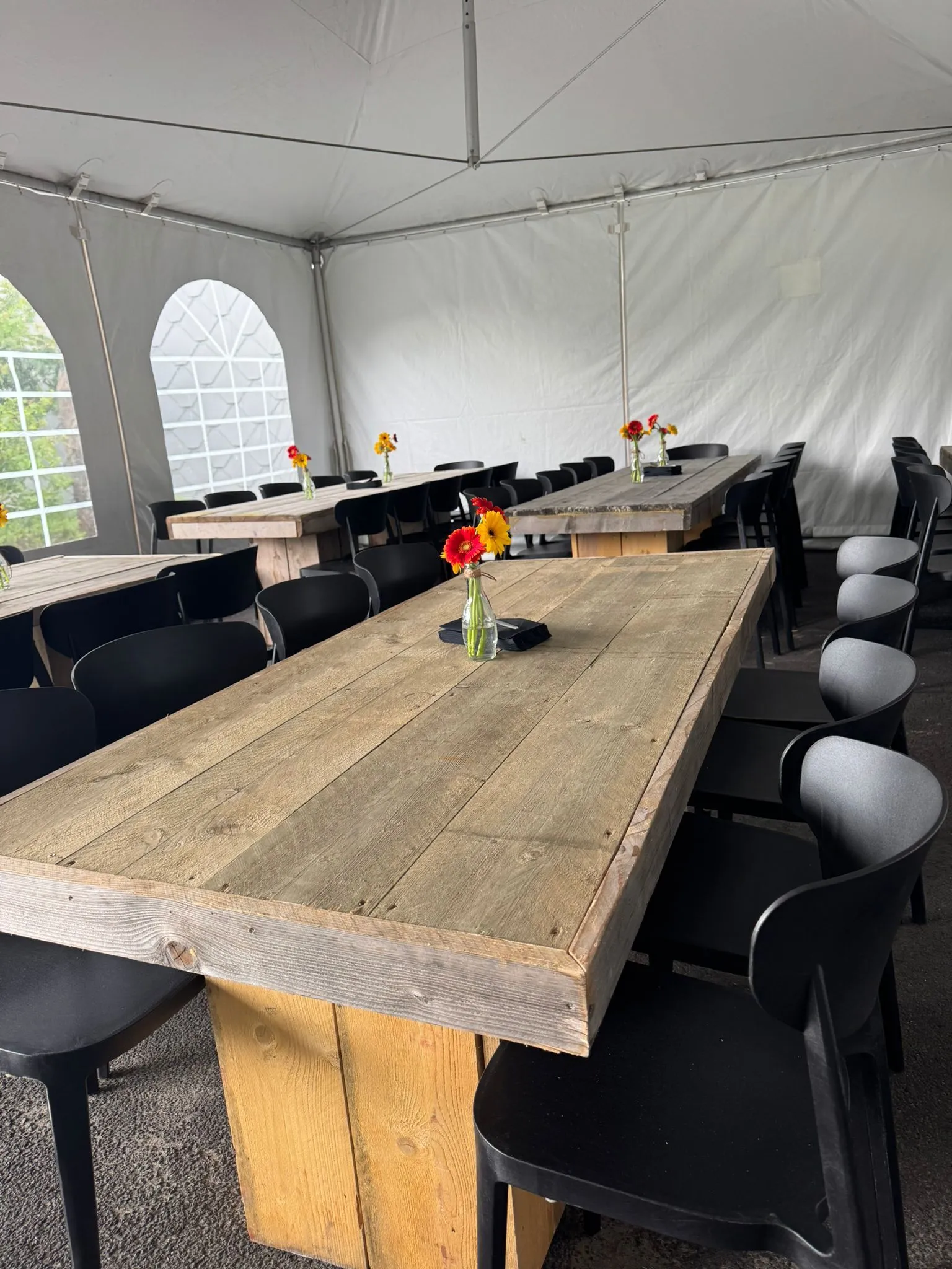 Lage stoelen -  zwart