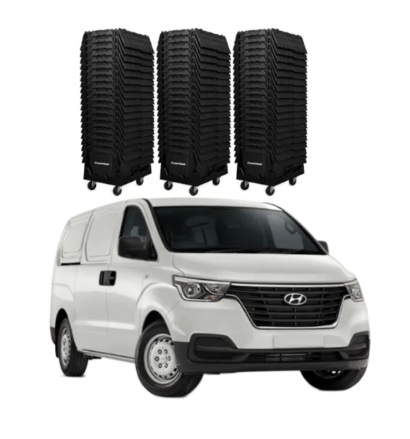 Van + Crates