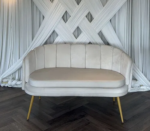 Bank – Luxe Witte Bruidsbank (2-zits)