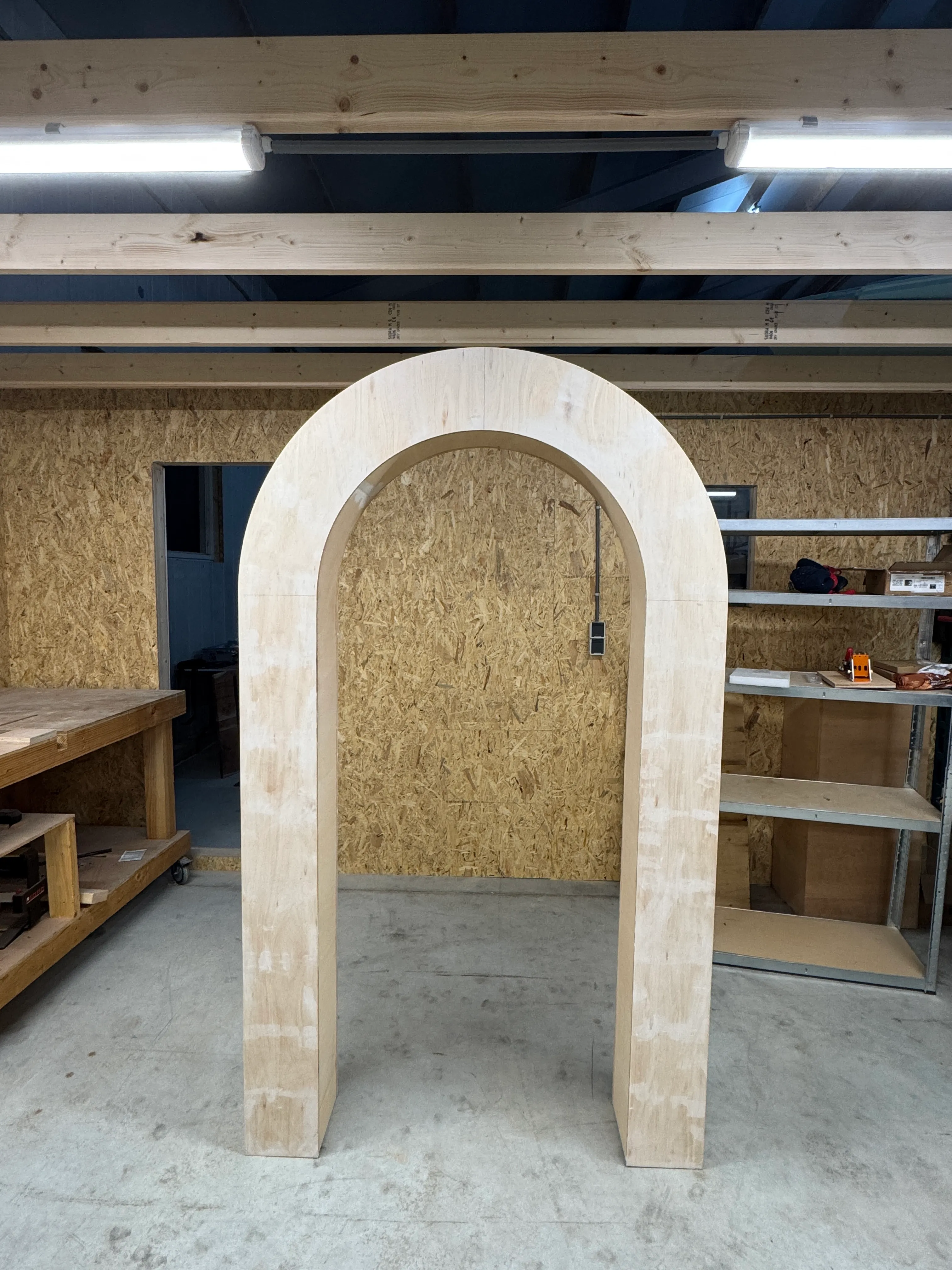 Backdrop column arch
