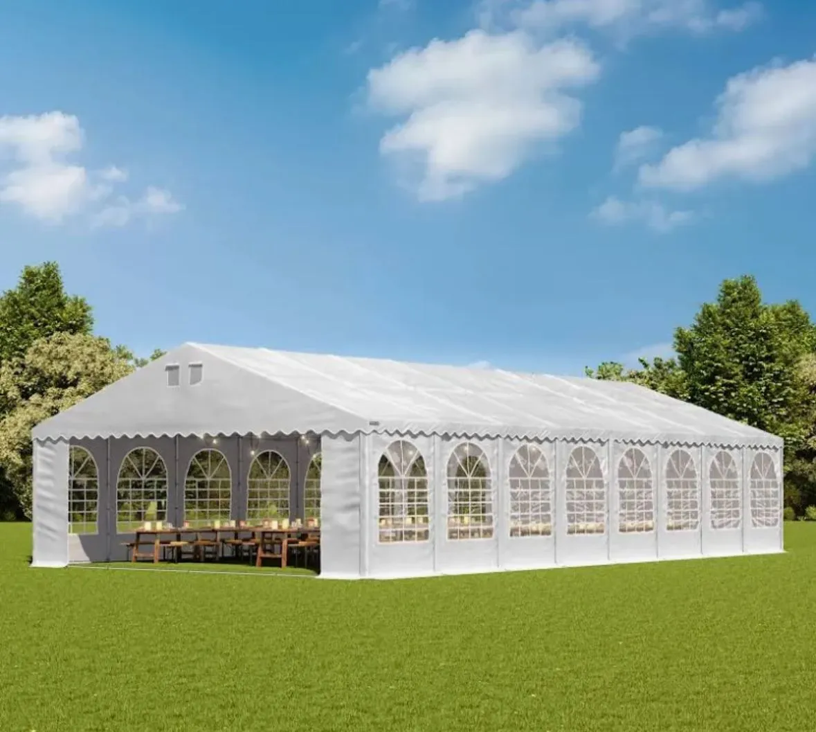 Luxe partytent 8x16 meter huren