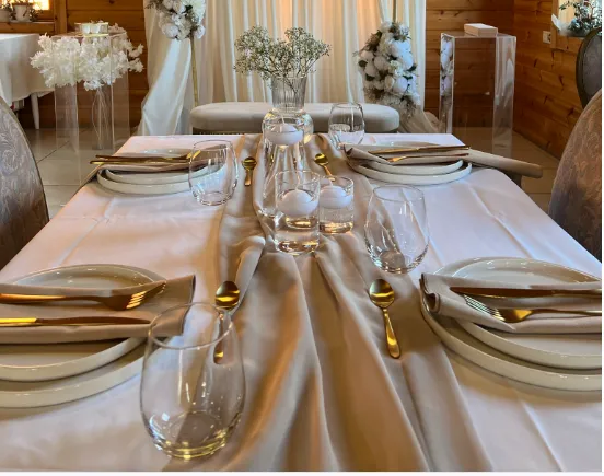 Tablesettting Rechthoek Nude