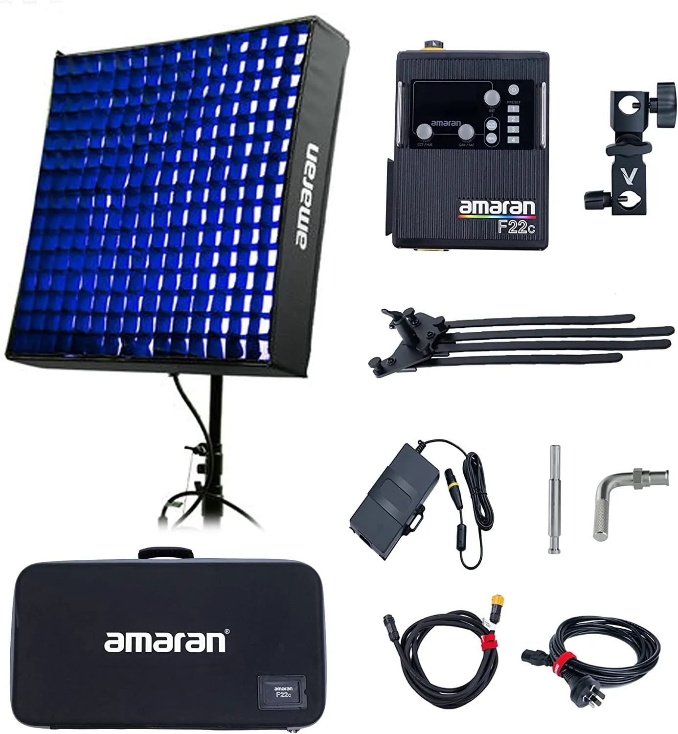 Aputure Amaran F22c Flexible RGB 60x60CM + Softbox + Grid