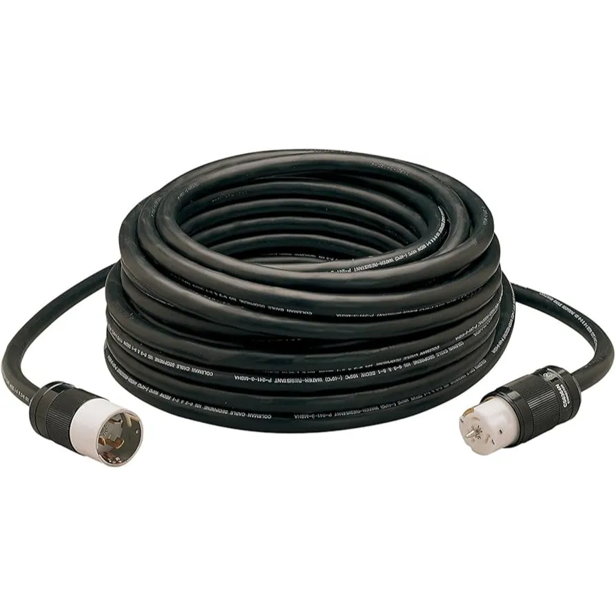 50A Twist Lock Cable 50'