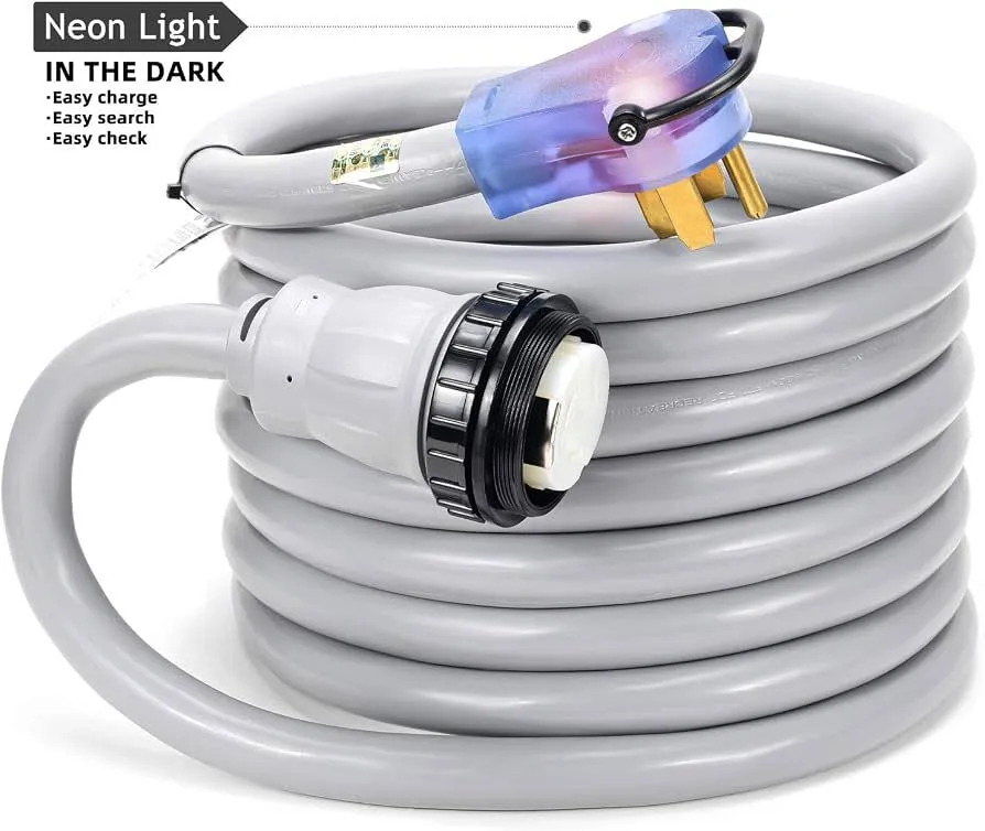 50A Twist Lock Cable 100'