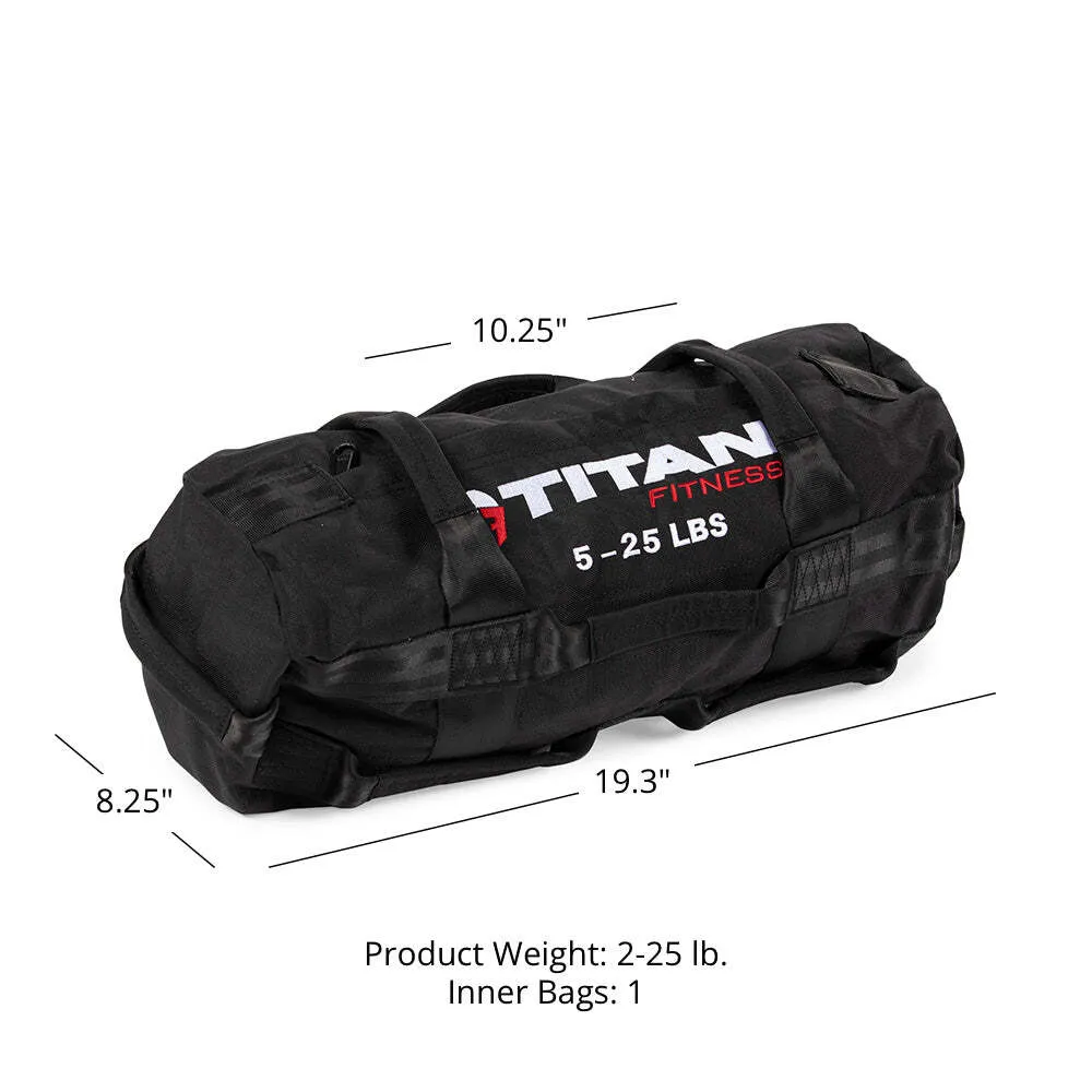 25 Pound Sandbag, Black
