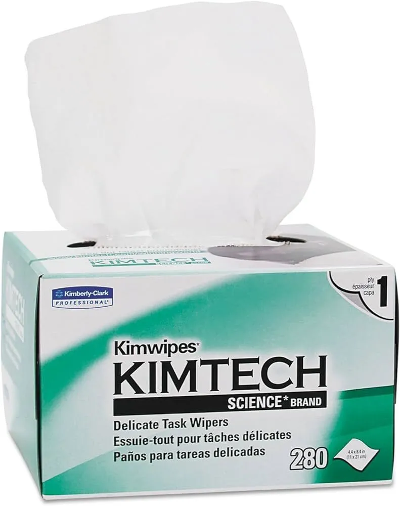 Kimberly-Clark 34155 Kimwipes 1-Ply Delicate Task Wipes, 4.4" x 8.4"