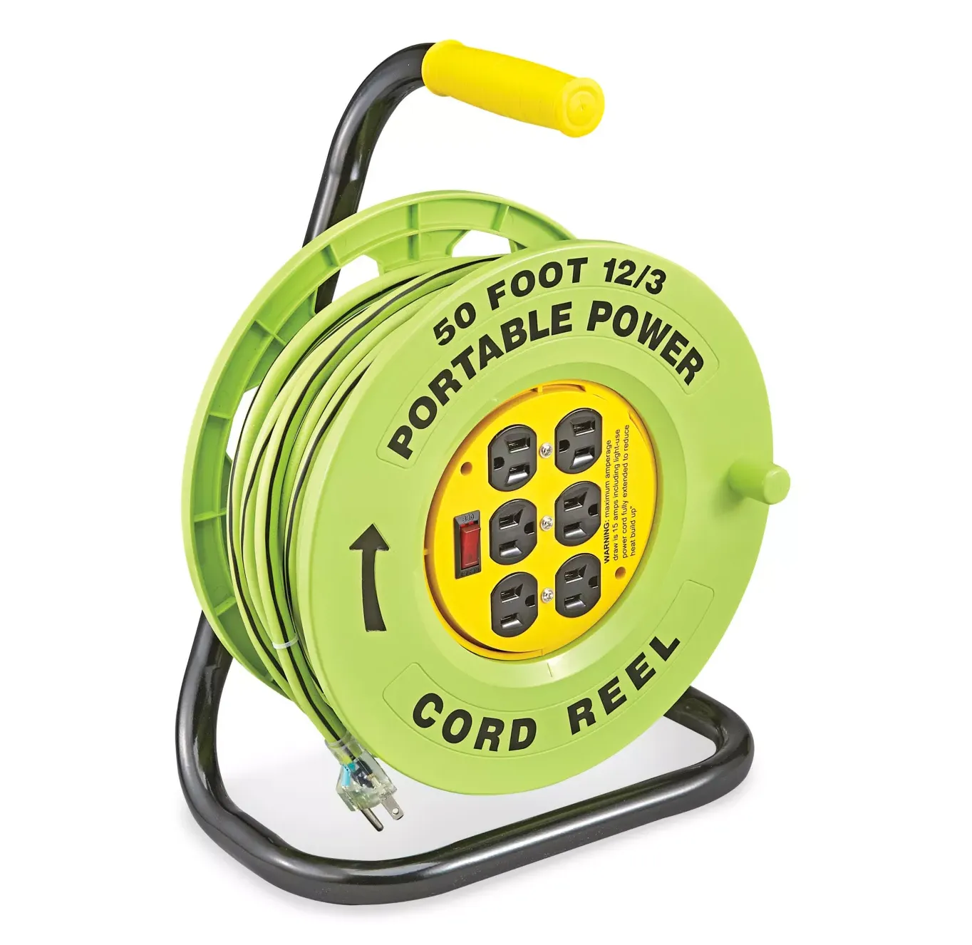 Extension Cord, 12/3-Gauge 50ft Rollable