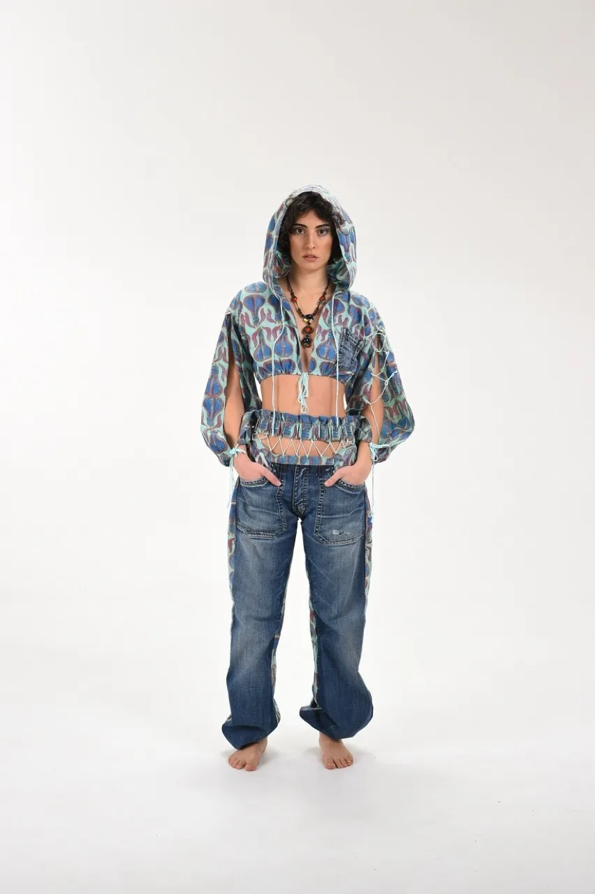 Top Cropped con Cappuccio - Fabridge