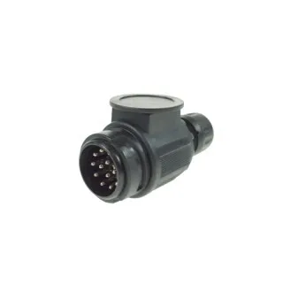 MP124B 12V 13 Pin Plug 2 Hole Grommet