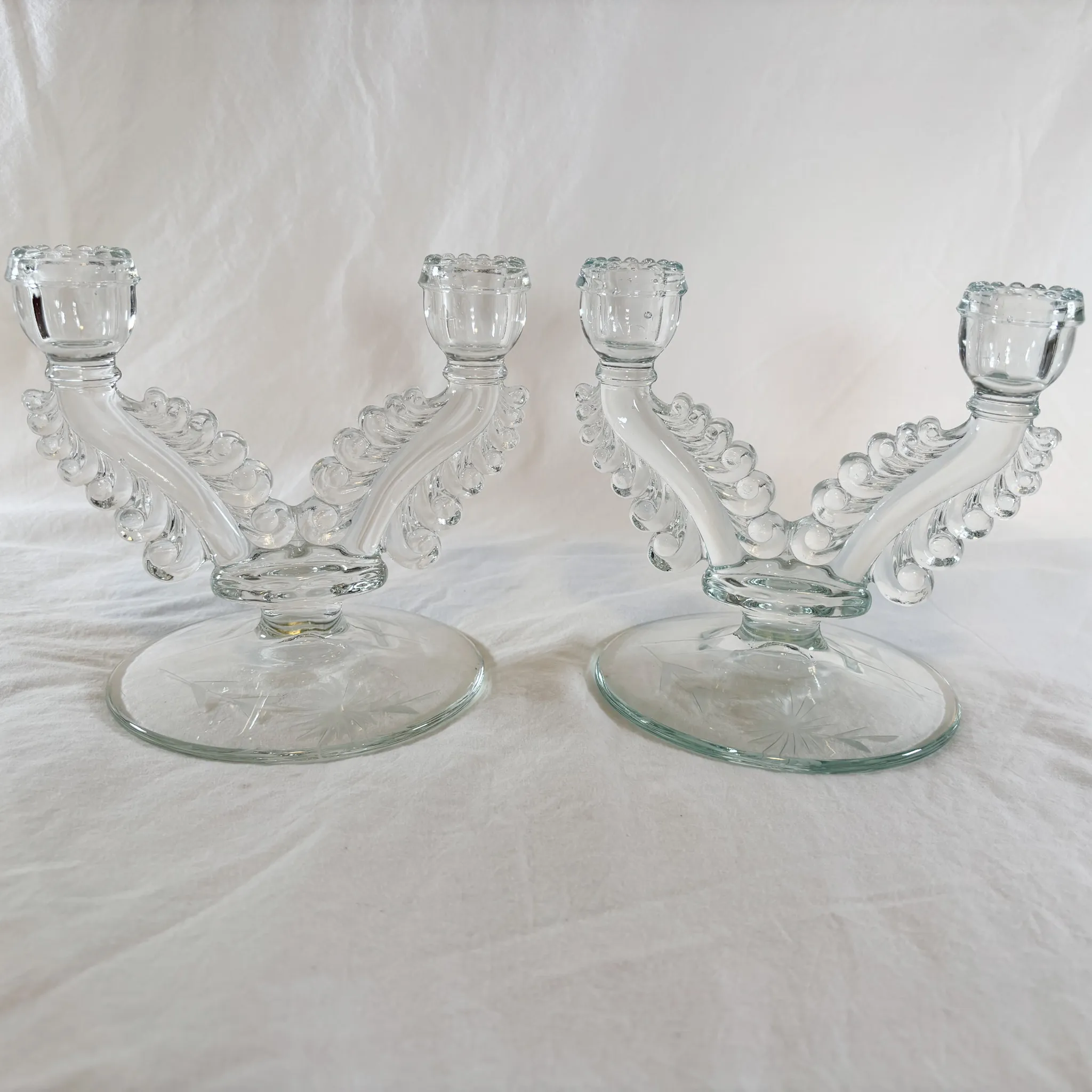 Crystal Candelabra, 2 Count