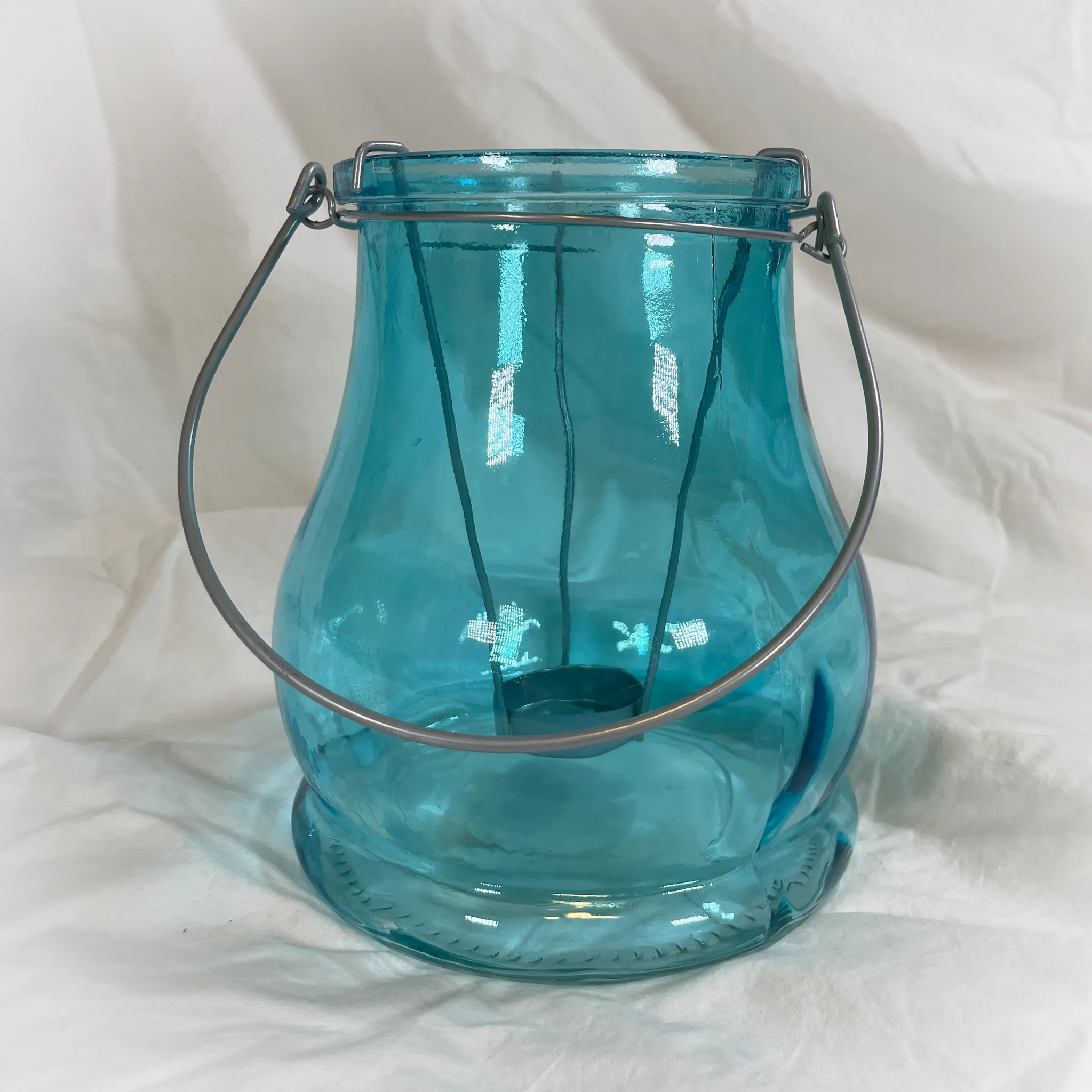 Blue Glass Lantern