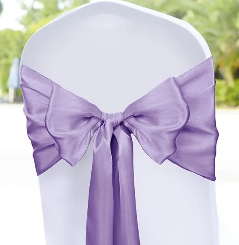 Light Purple Satin Table Runner/Chair Tie