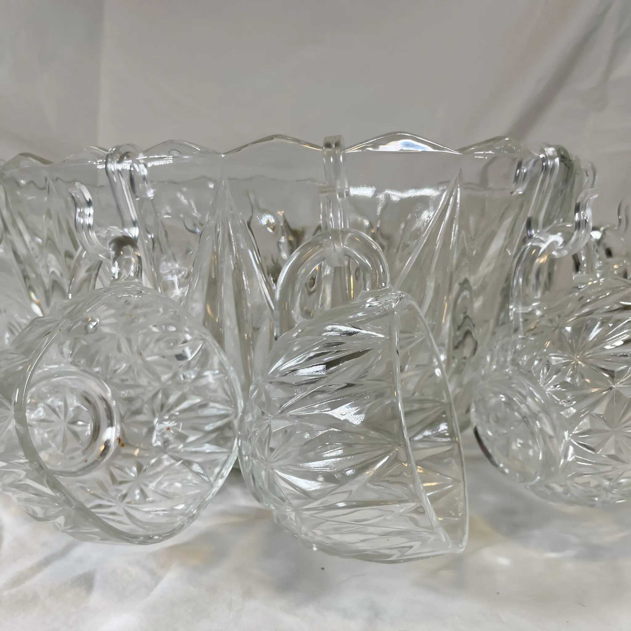 Full Punch Bowl Set Clear