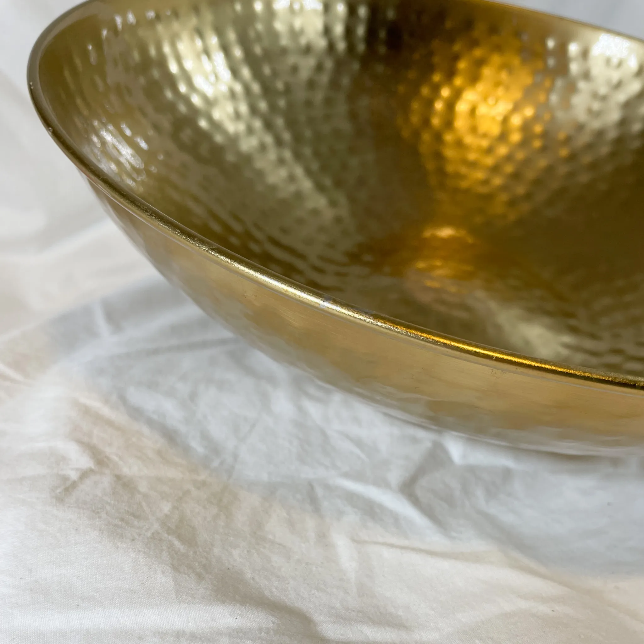 Hammered Gold Bowl