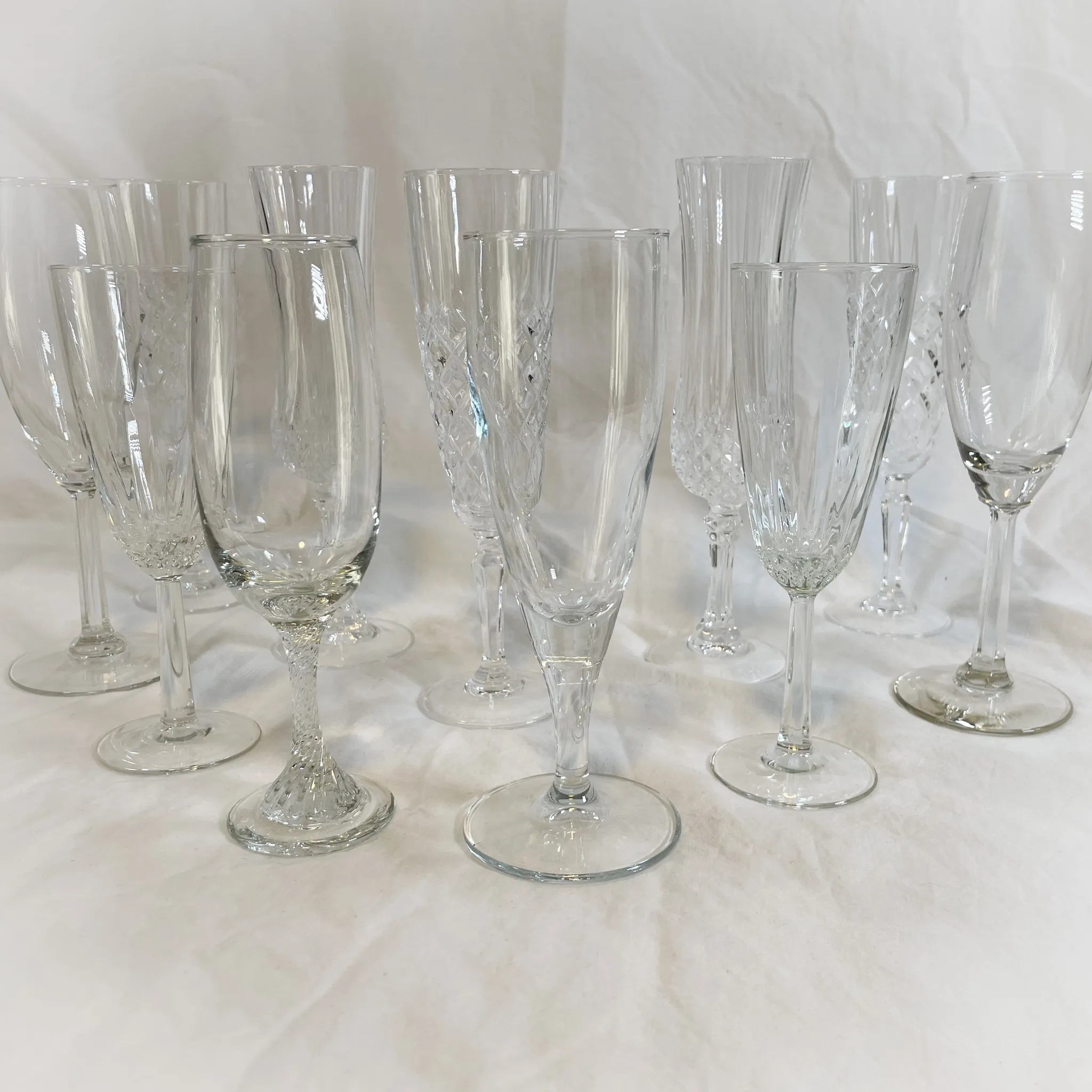 Champagne Glasses, Assorted