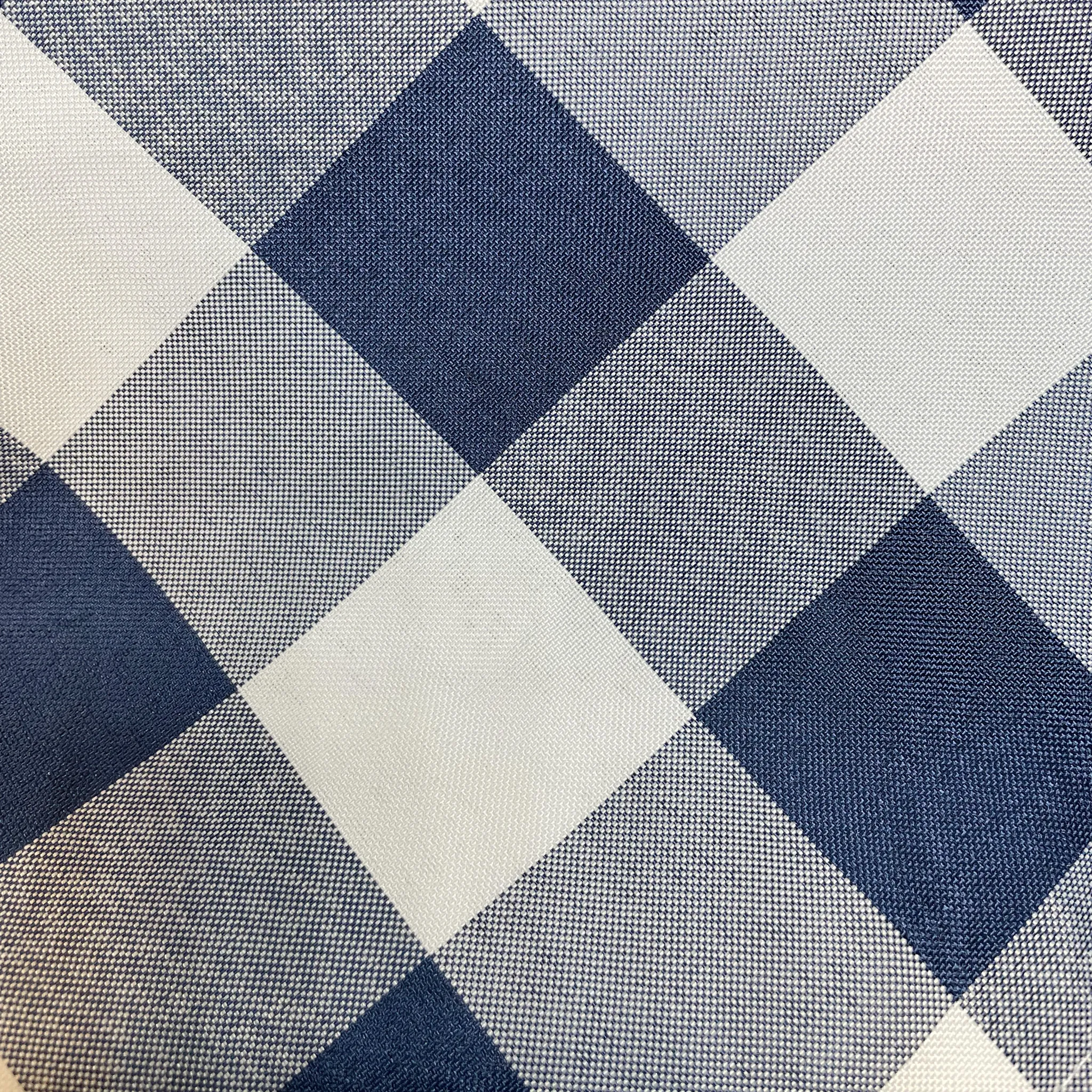 Royal Blue Buffalo Check Napkins