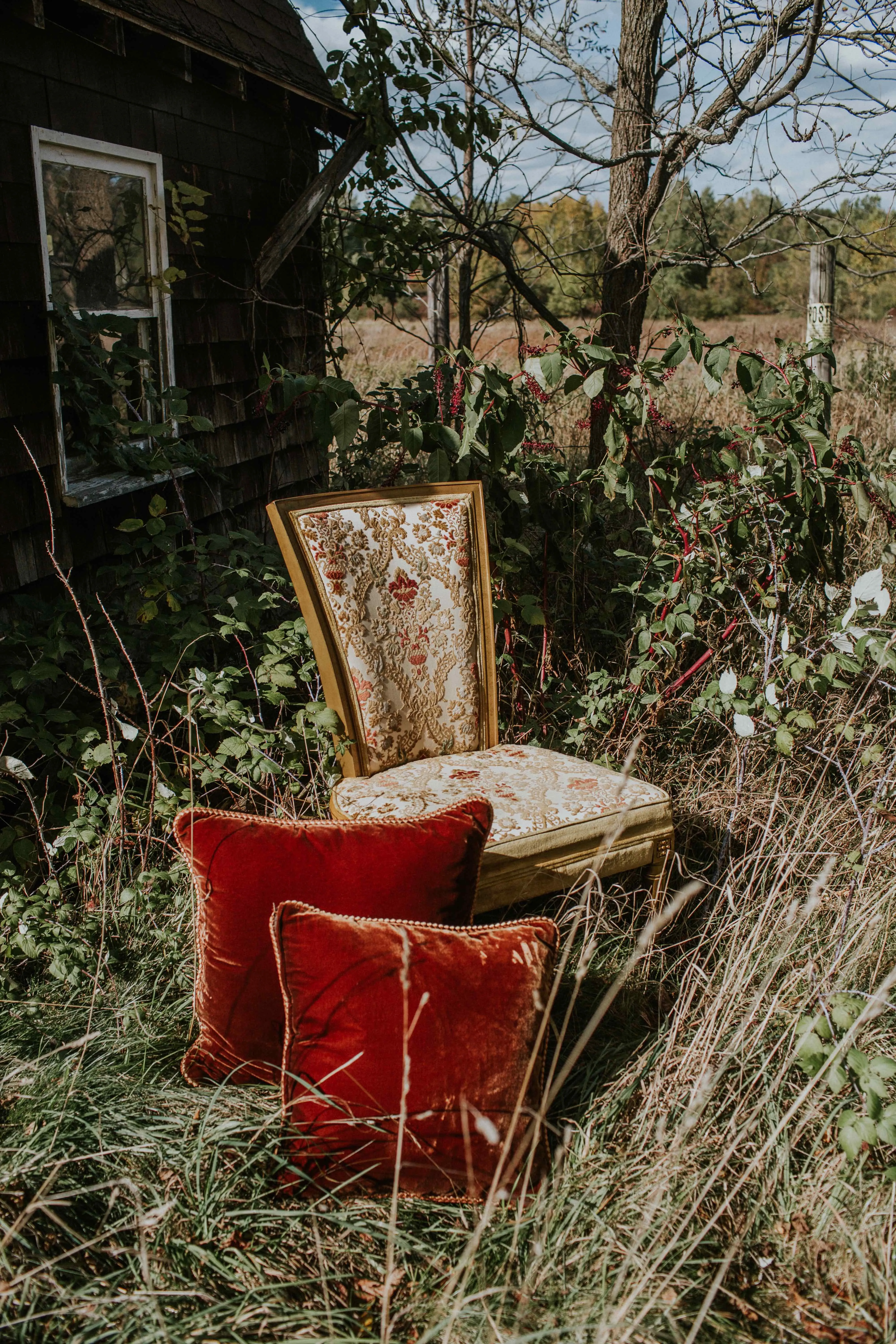 Blissful Gold Chair