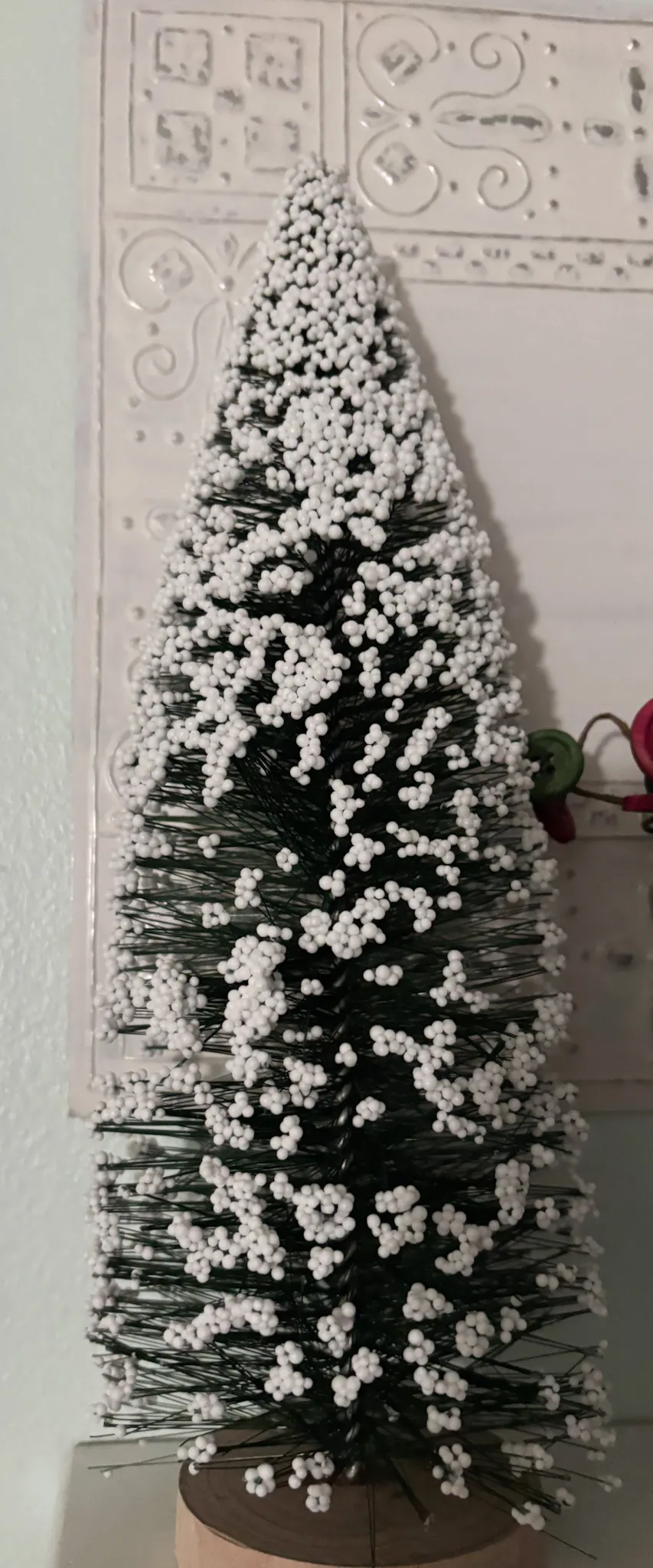 Flocked Bottle Brush Tree