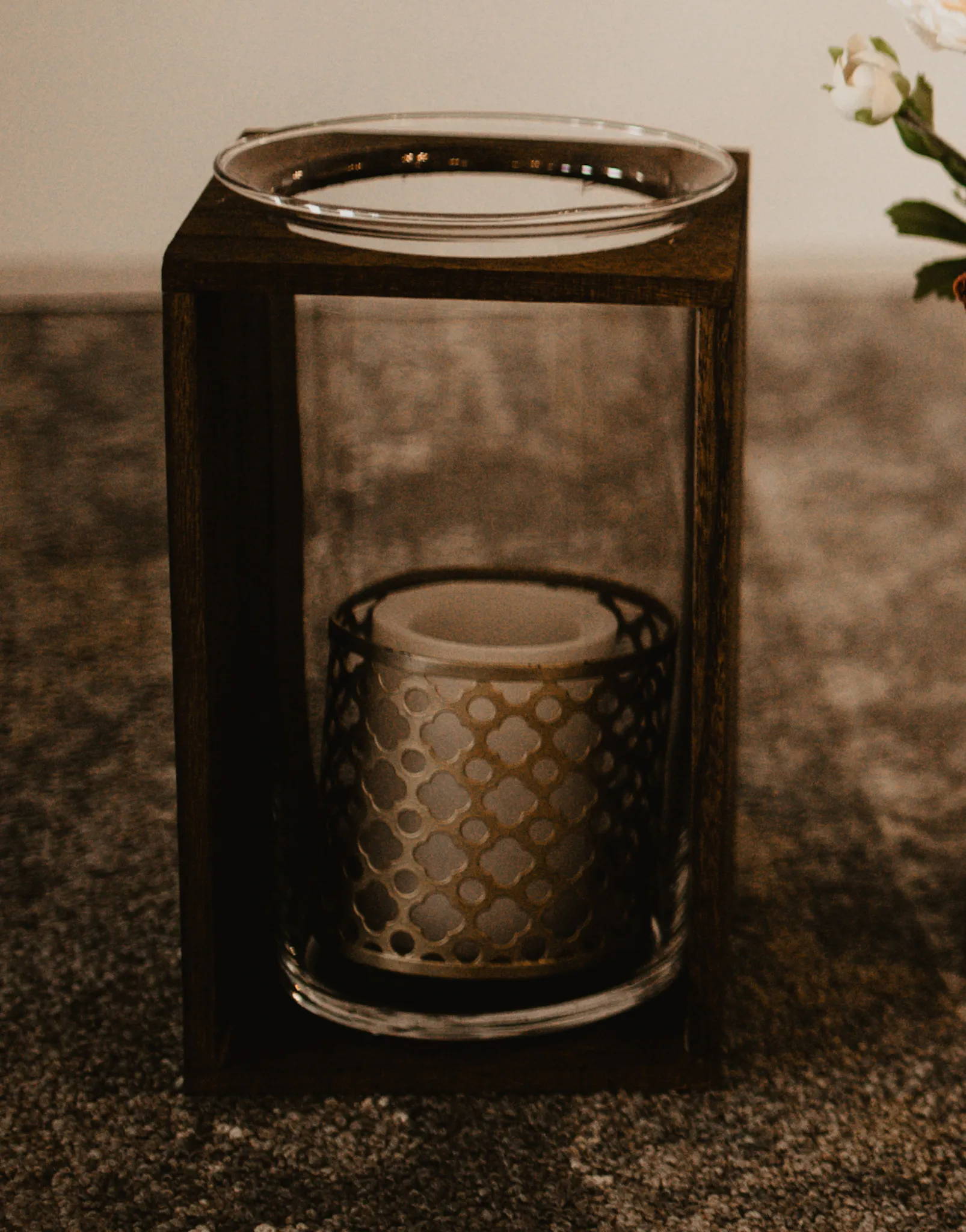 Gold Filigree Candleholder