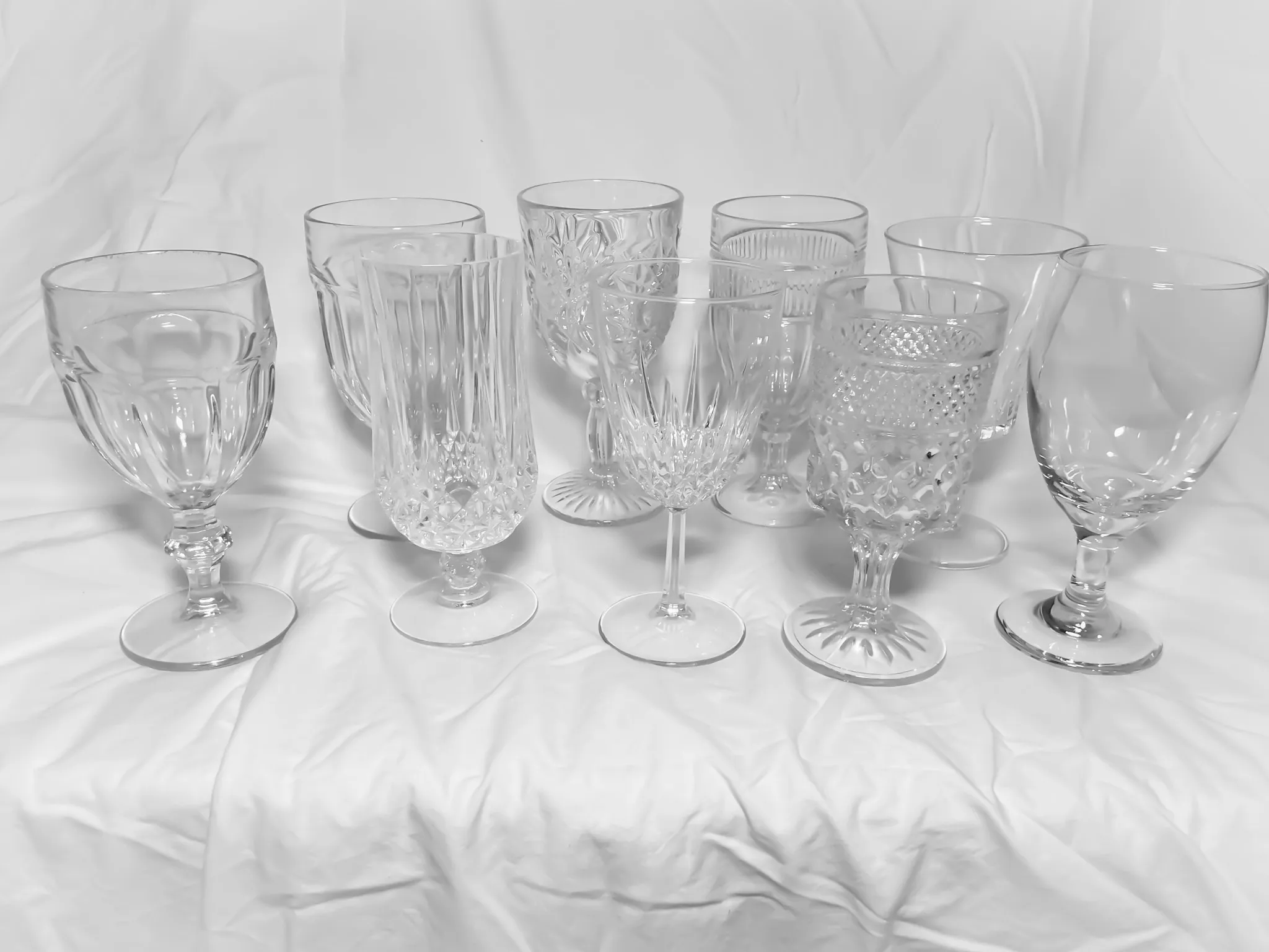 Clear Goblets, 8oz-12oz
