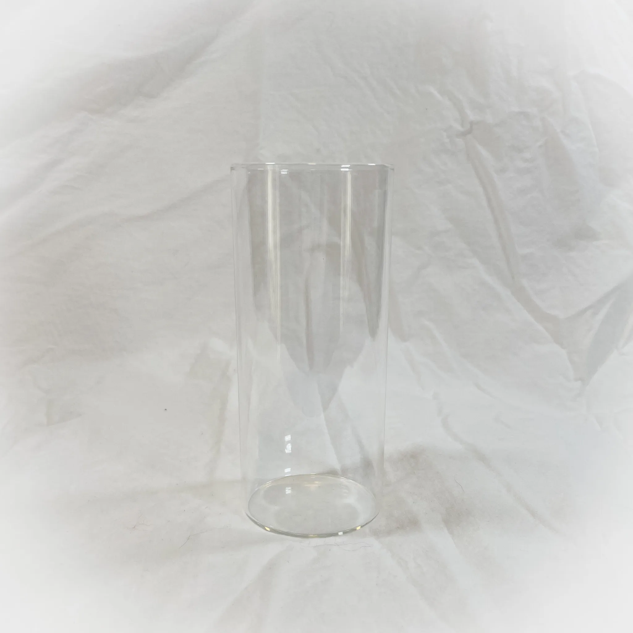 Glass Pillar Candle Holder/Vase 6"
