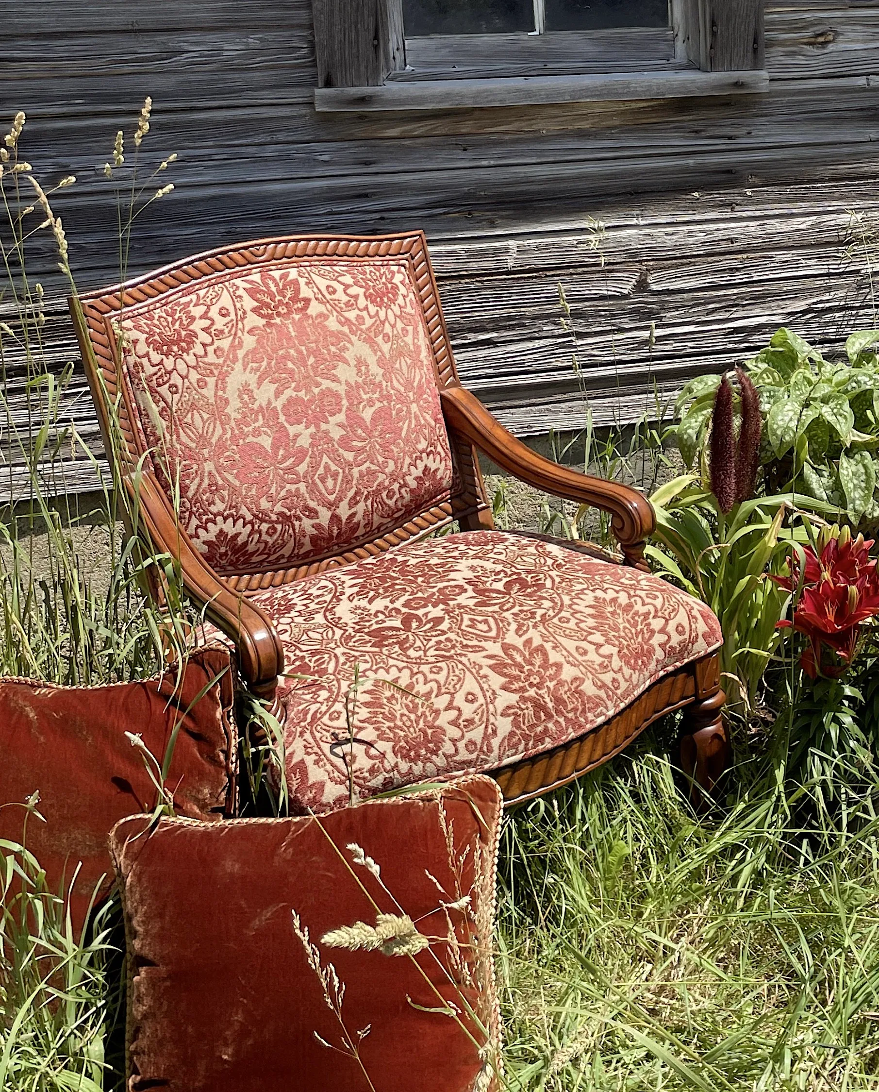 Blissful Vintage Floral Chair