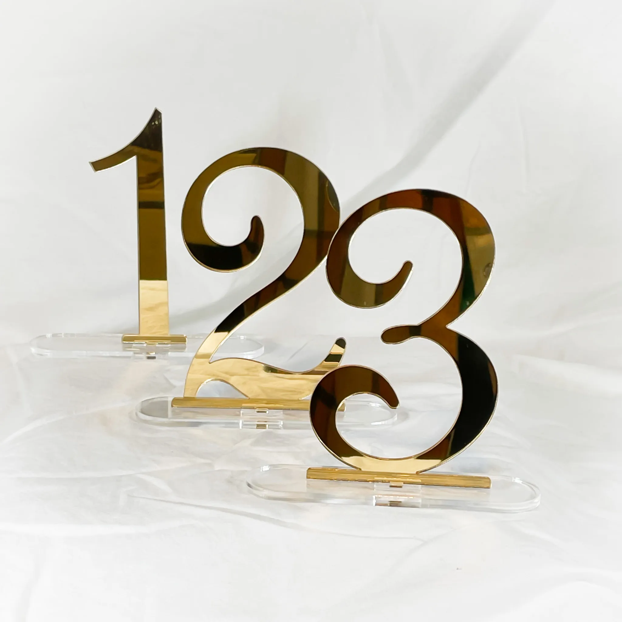 Gold Acrylic Table Numbers