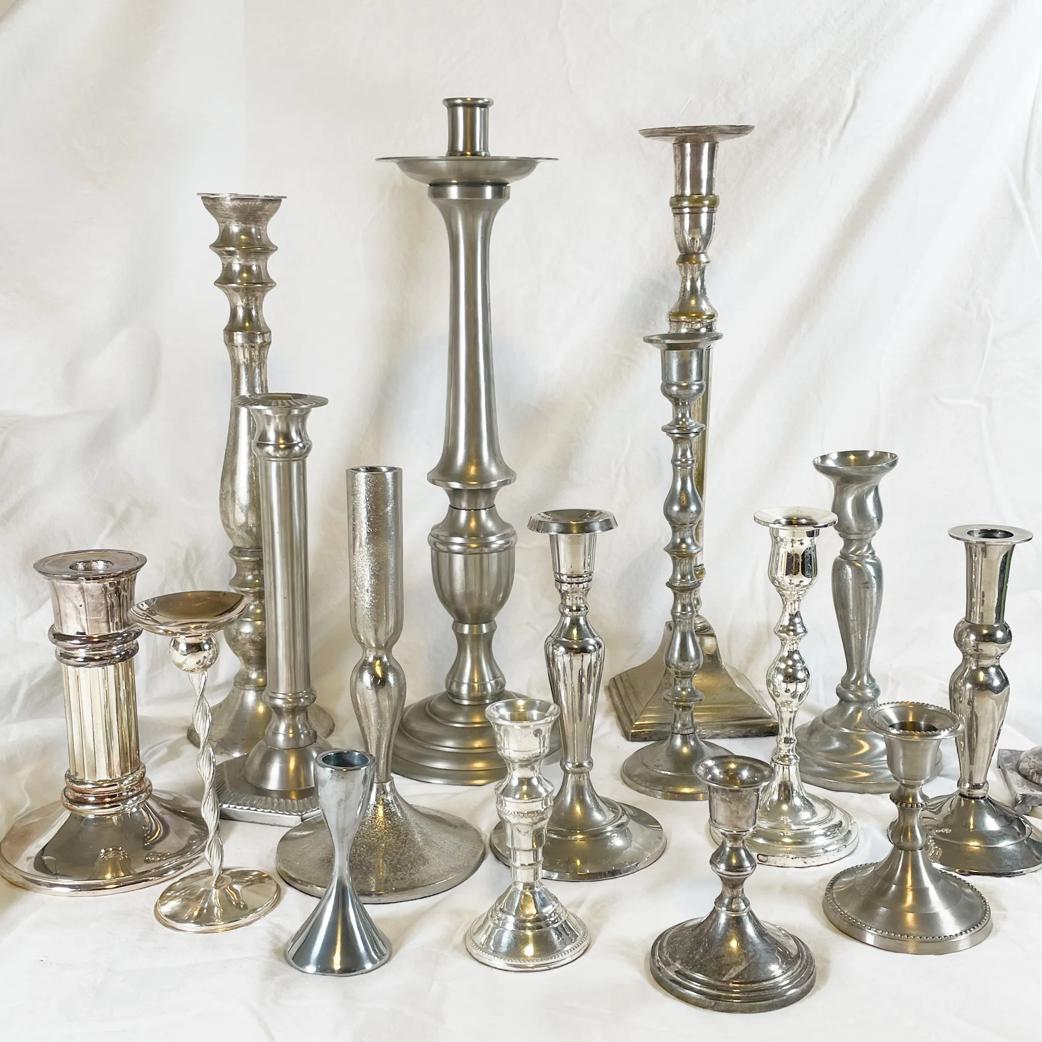 Silver Candlestick Assortment