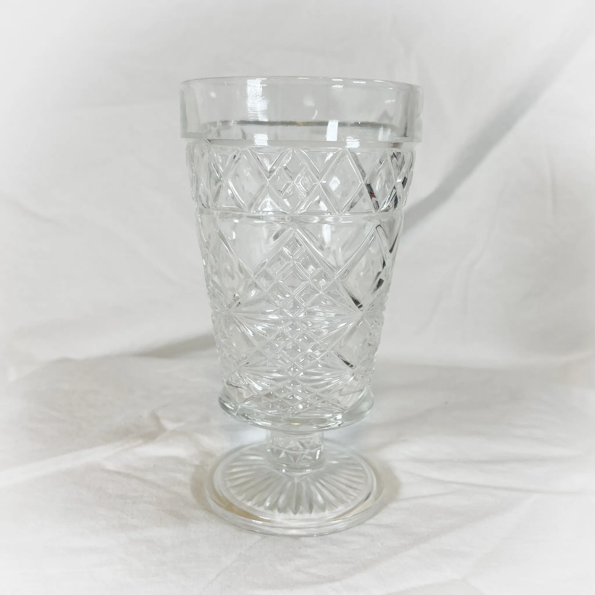 Diamonds and Rays Clear Goblets