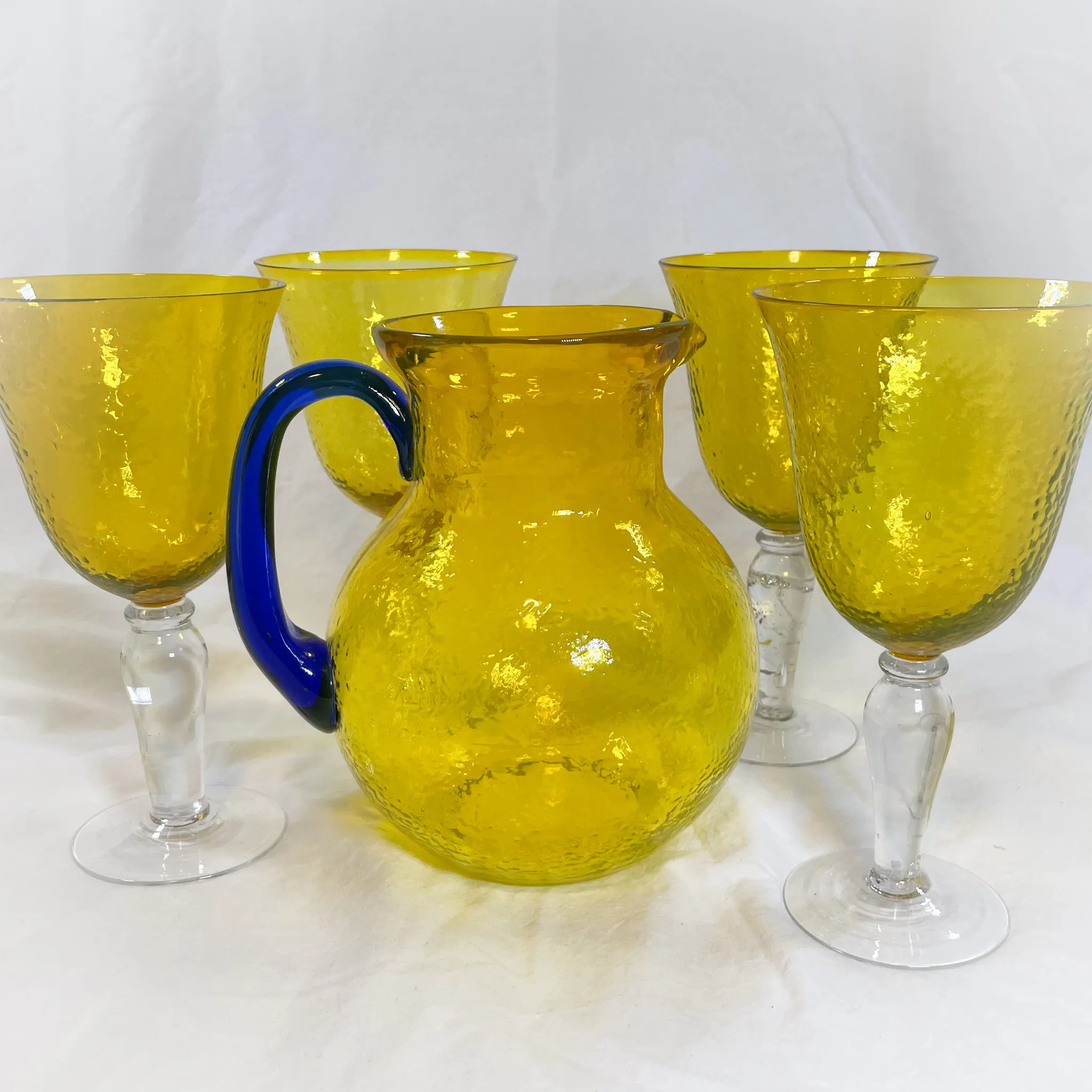 Lemon and Blue Drink Set