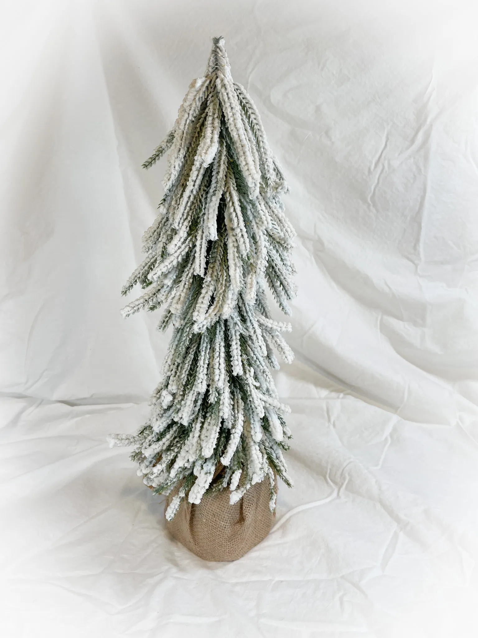 Flocked Lighted Tree